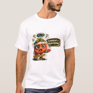 Currently Buffering Funny Retro Introvert Graphic T-Shirt