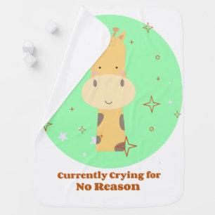 Currently Crying for No Reason Baby Blanket