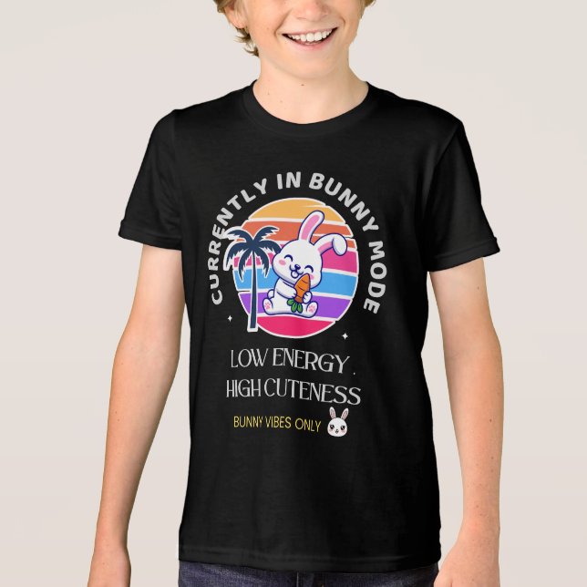 Currently in Bunny Mode  Tri-Blend Shirt (Front)