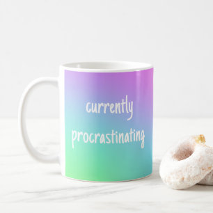 Currently Procrastinating Colorful Funny Mug