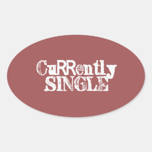 CURRENTLY SINGLE OVAL STICKER