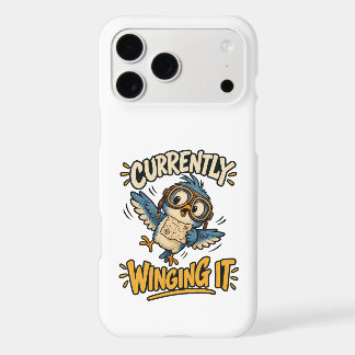 Currently Winging It Funny Vintage Flying Animal Iphone 18 Pro Max Case