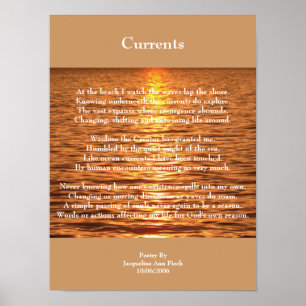 Currents Poetry Poster