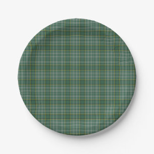 Currie Clan Tartan Plaid Paper Plate