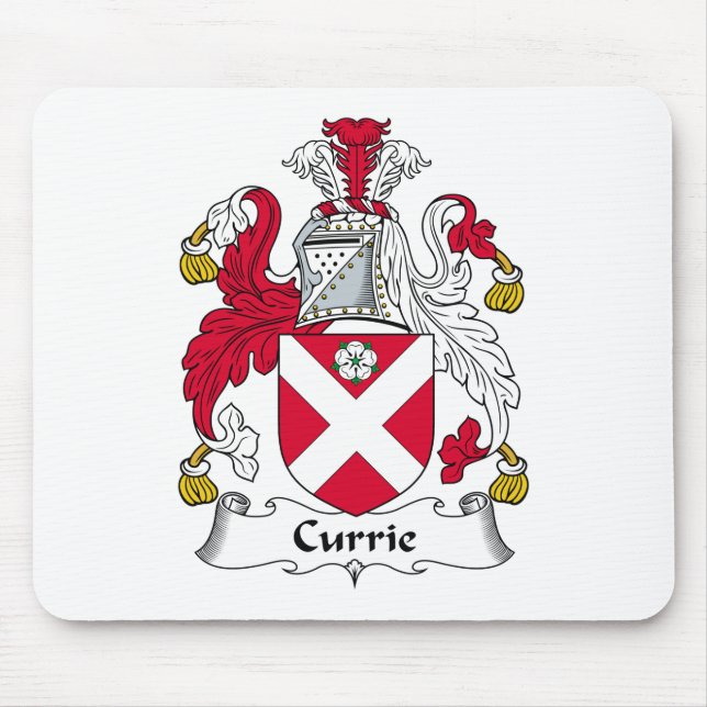 Currie Family Crest Mouse Pad (Front)