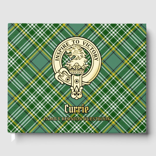 Currie Family Reunion Foil Guest Book (Front)