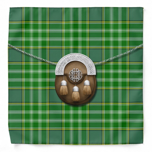 Currie Tartan And Sporran Bandana (Front)