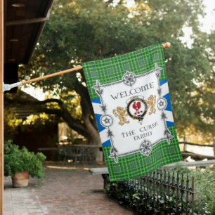 Currie Tartan Garden Flag - Tartan Flag Clan Badge