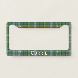 Currie Tartan Plaid License Plate Frame