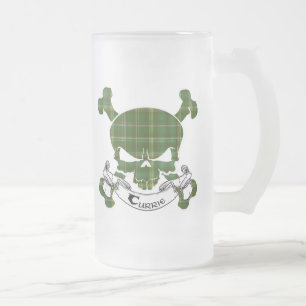 Currie Tartan Skull Mug