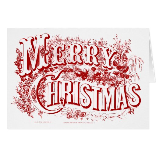 Currier and Ives Merry Christmas Blank Note Cards | Zazzle