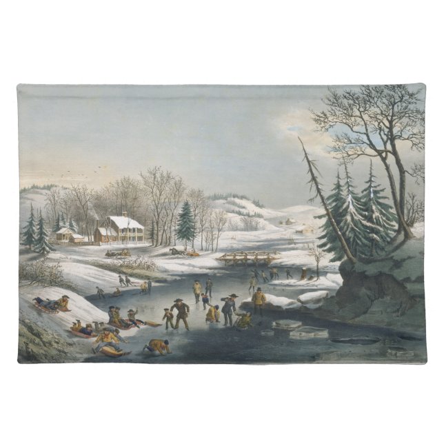 Currier and Ives Winter Morning Placemat (Front)