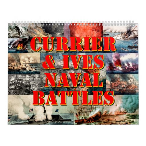 Currier  Ives Naval Battles Calendar