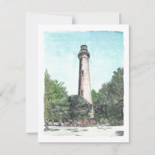 Currituck Beach Lighthouse Blank Note Card
