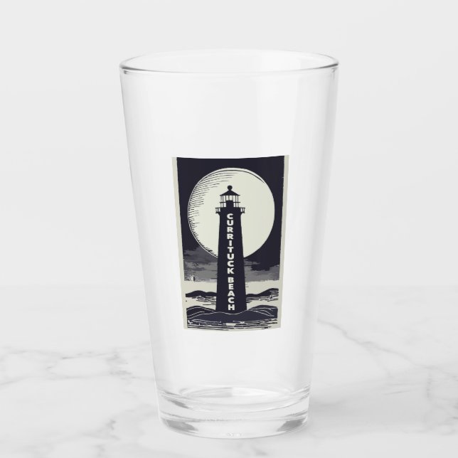 Currituck Beach Lighthouse Moon Glass (Front)