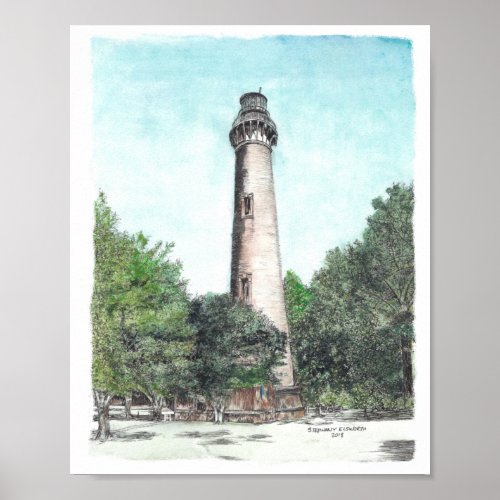 Currituck Beach Lighthouse Poster