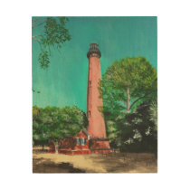 Currituck Beach Lighthouse Wood Canvas