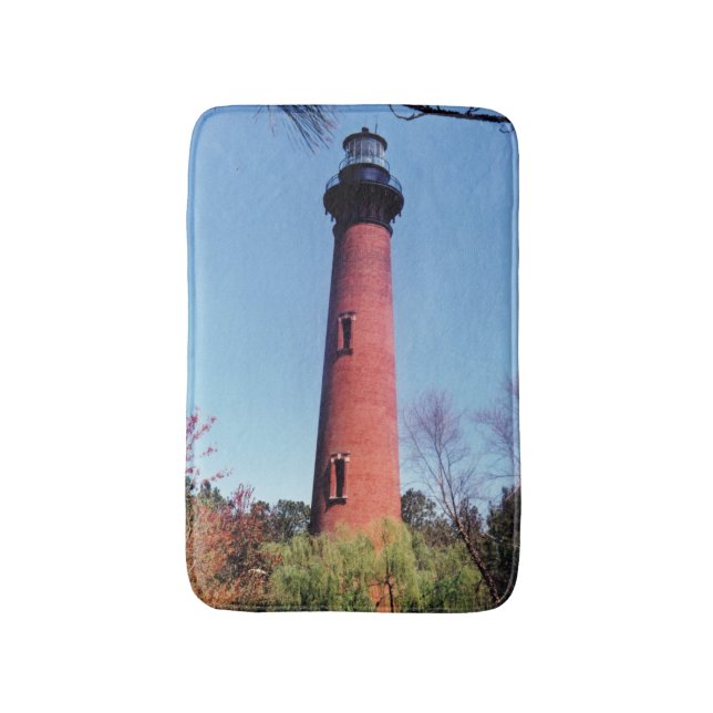 Currituck Lighthouse Bathroom Mat (Front Vertical)