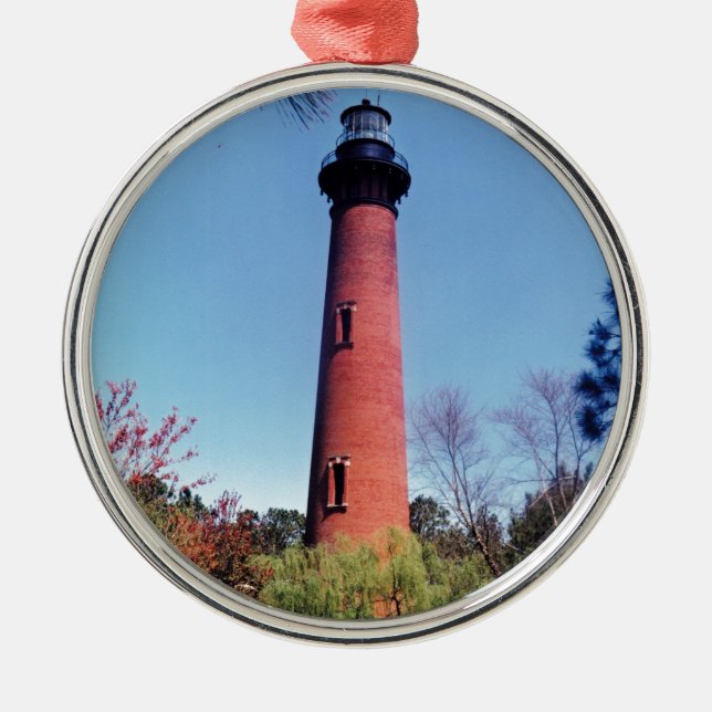 Currituck Lighthouse Metal Ornament (Front)