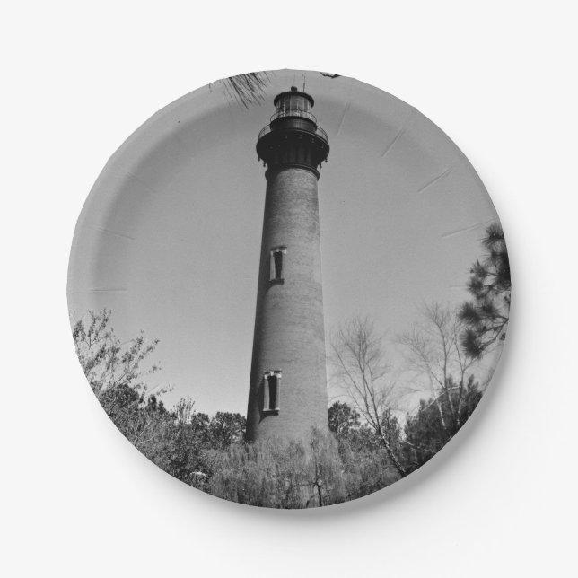 Currituck Lighthouse Paper Plates (Front)