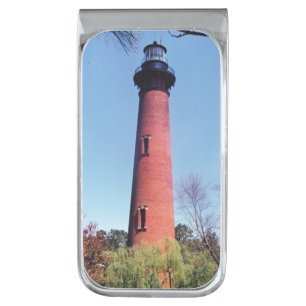 Currituck Lighthouse Silver Finish Money Clip