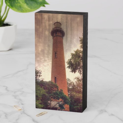 Currituck Lighthouse Wood Box Print