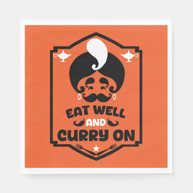 Curry Chefs Napkins (Front)