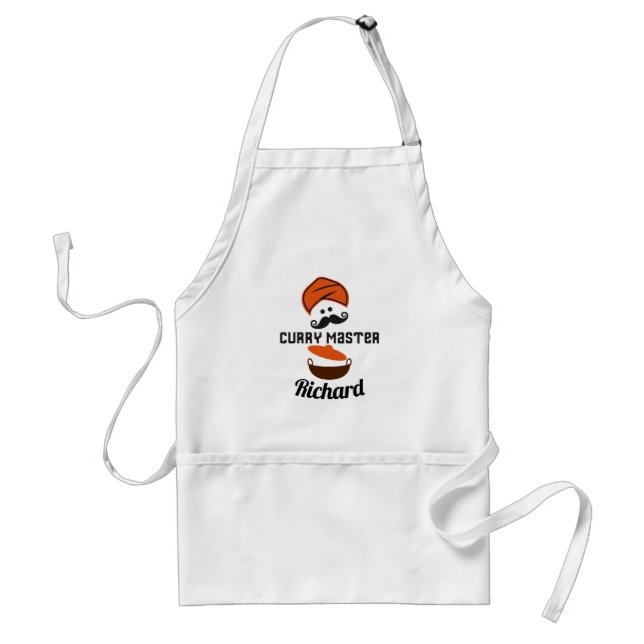 Curry Master Love Curries Asian Inspired Adult Apron (Front)