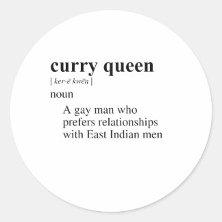 CURRY QUEEN CLASSIC ROUND STICKER