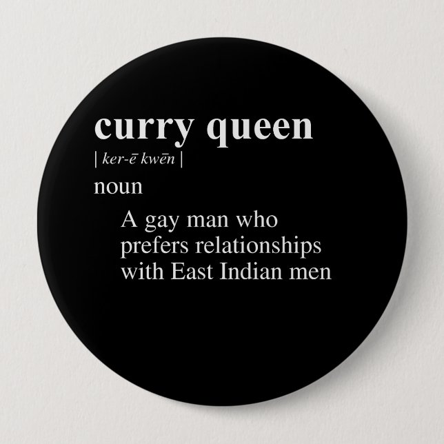 CURRY QUEEN DEFINITION BUTTON (Front)
