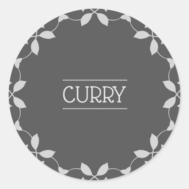 Curry Spice Jar Labels (Front)