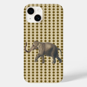 Curry Spice Moods Dots with Elephant Case-Mate iPhone 14 Case