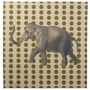 Curry Spice Moods Dots with Elephant Napkin