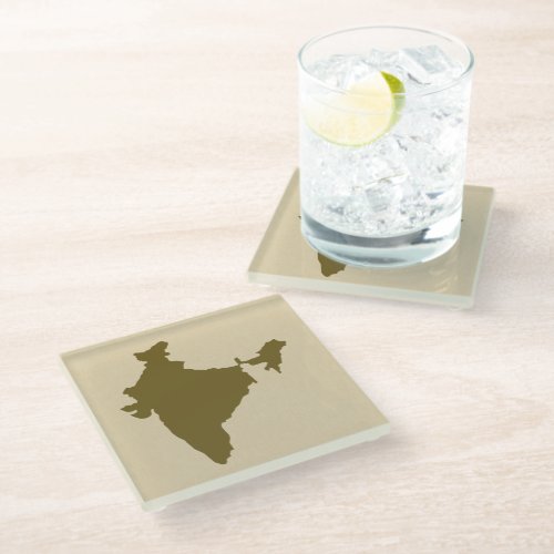 Curry Spice Moods India Glass Coaster