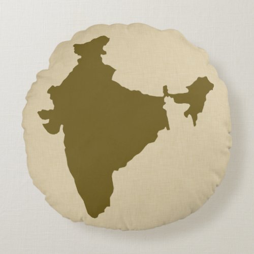 Curry Spice Moods India Round Pillow