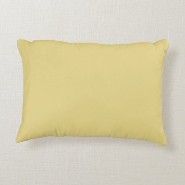 Curry Yellow Accent Pillow (Back)