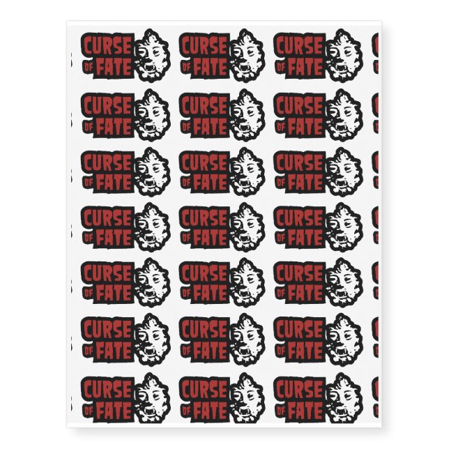 'Curse of Fate' Creature Movie Temporary Tattoos (Front)