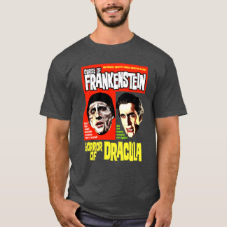 CURSE OF FRANKENSTEIN HORROR OF DRACULA vintage T-Shirt