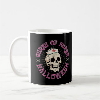 Curse of Nurse Halloween Spooky Nurse Skull Coffee Mug