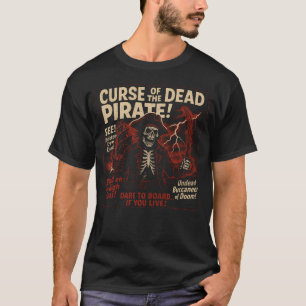Curse Of The Dead Pirate Movie Poster Halloween T-Shirt