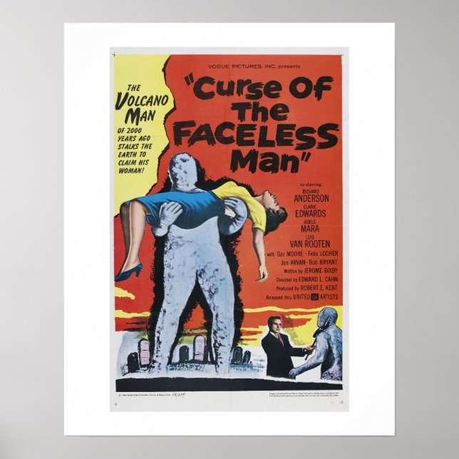 Curse of the Faceless Man Poster (Front)