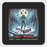 Curse of the Wendigo – Gothic Great Lakes Art  Square Sticker
