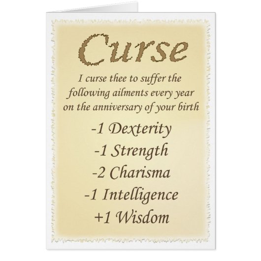 Cursed Cards (Front)