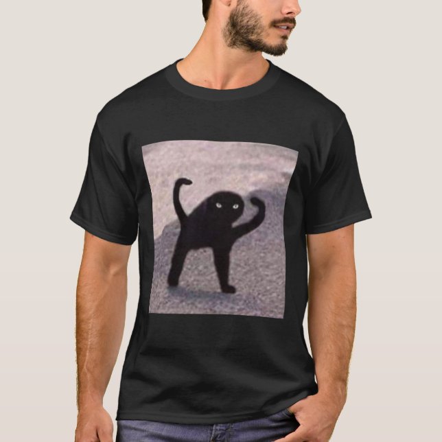 Cursed Cat Memes Cursed Cat Angry As Meme  T-Shirt (Front)
