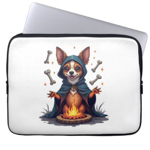 Cursed Chihuahua Ritual Dog Laptop Sleeve