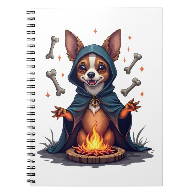 Cursed Chihuahua Ritual Dog Notebook (Front)