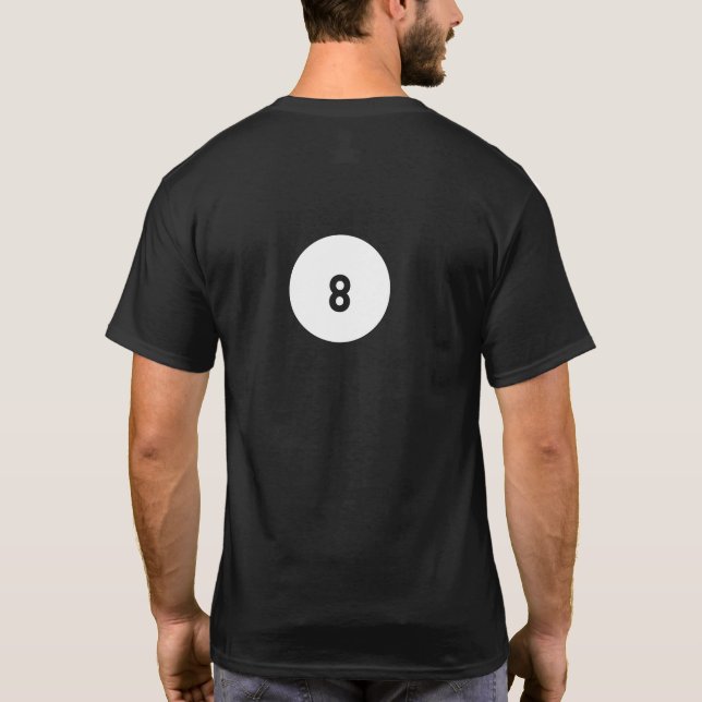 Cursed Magic 8 Ball - 'Outlook Not So Good' T-Shirt (Back)
