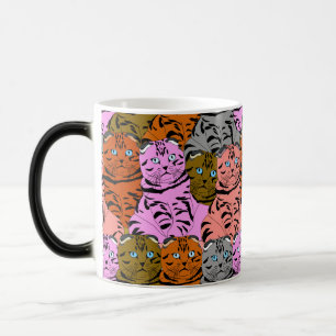 Cursed Pictures of Cats Animal Art Stupid Looking Color Morph Mug