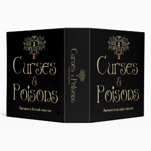 Curses and Poisons 3 Ring Binder