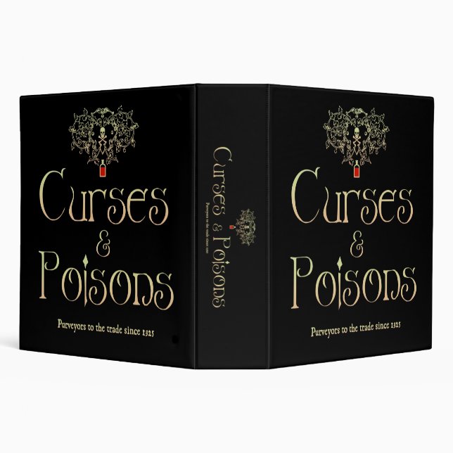 Curses and Poisons 3 Ring Binder (Background)